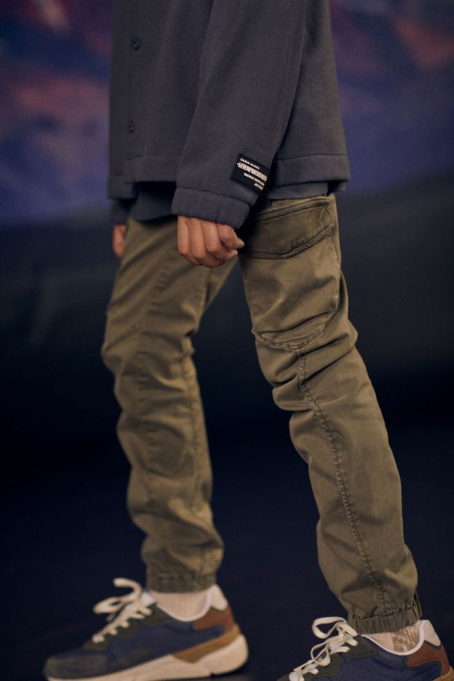 Tapered khaki Tobati trousers