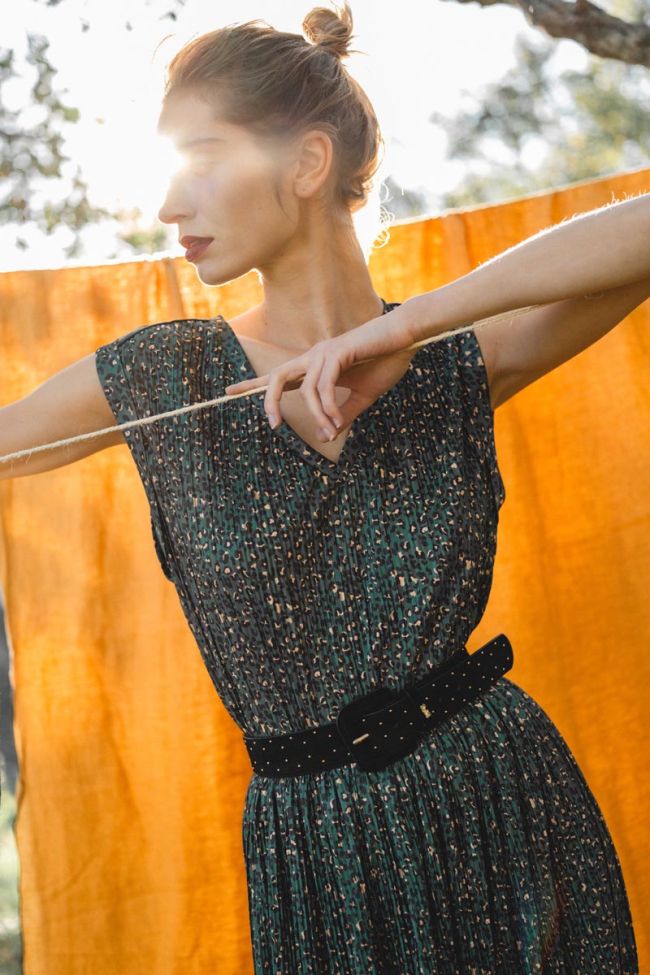 Black suede Keth belt