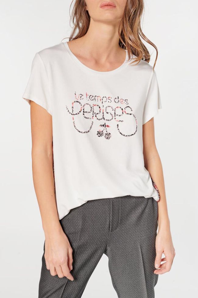 Printed cream Carlotta t-shirt