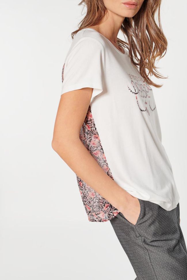 Printed cream Carlotta t-shirt