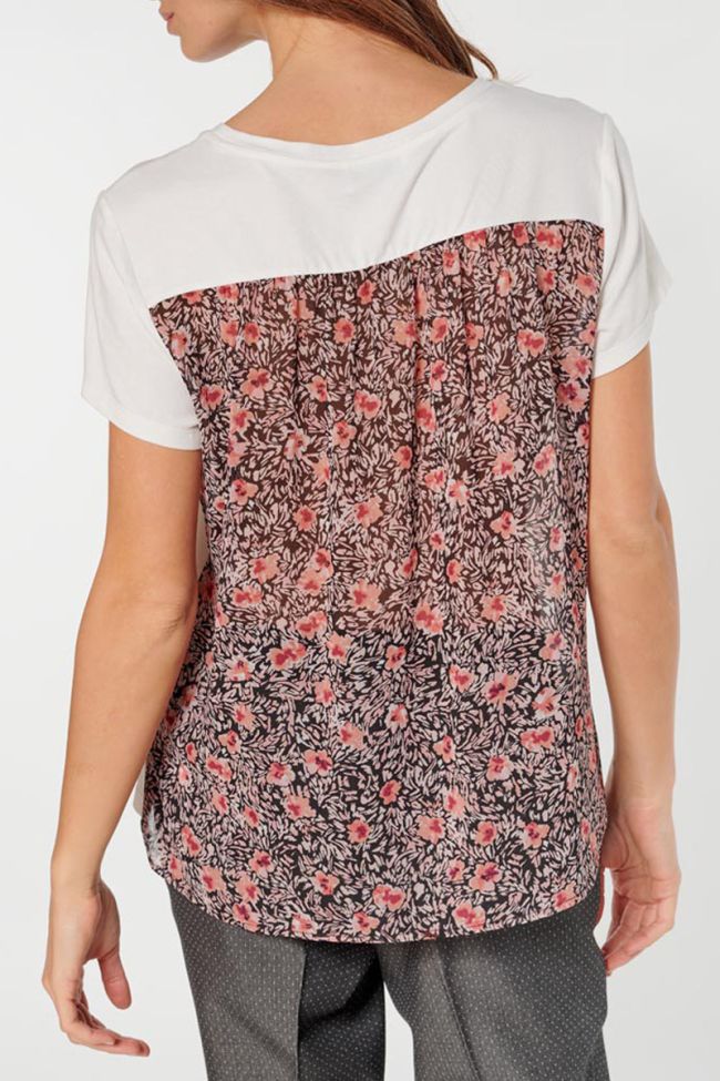 Printed cream Carlotta t-shirt