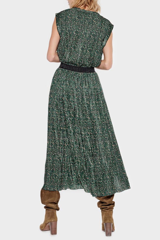 Green leopard Chrystal skirt