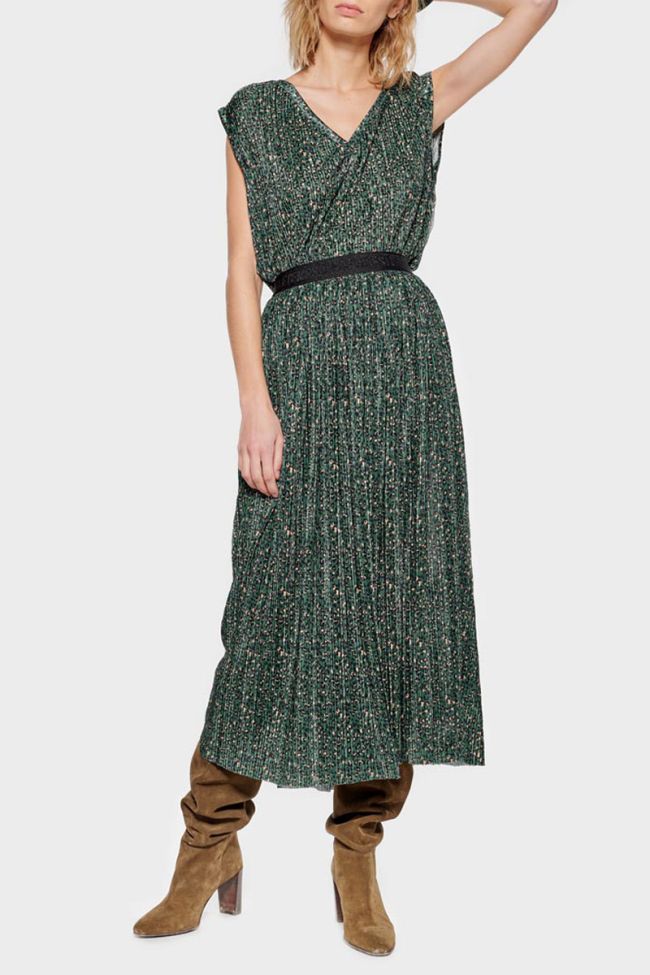 Green leopard Chrystal skirt