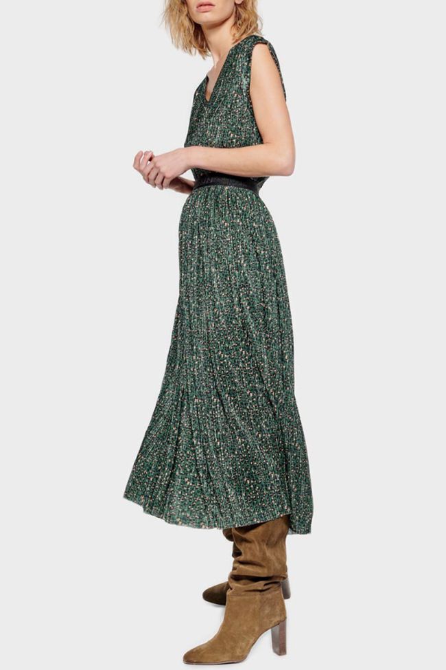 Green leopard Chrystal skirt
