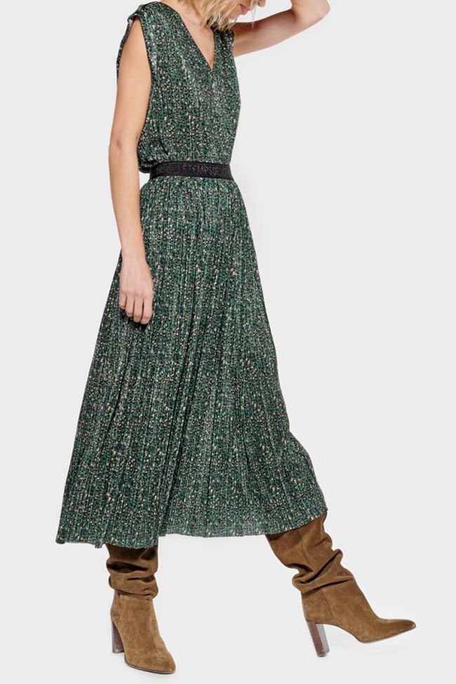 Green leopard Chrystal skirt