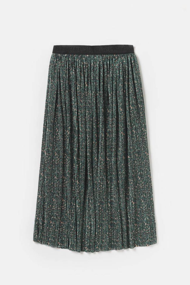 Green leopard Chrystal skirt