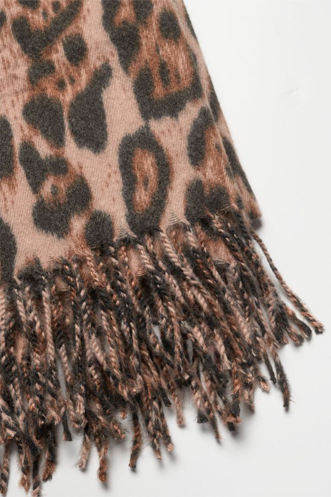 Leopard print Flora scarf