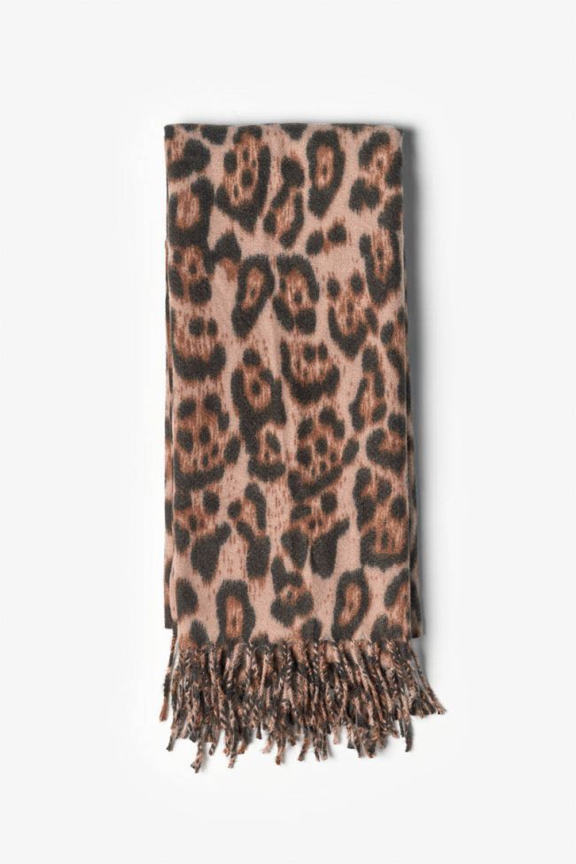 Leopard print Flora scarf