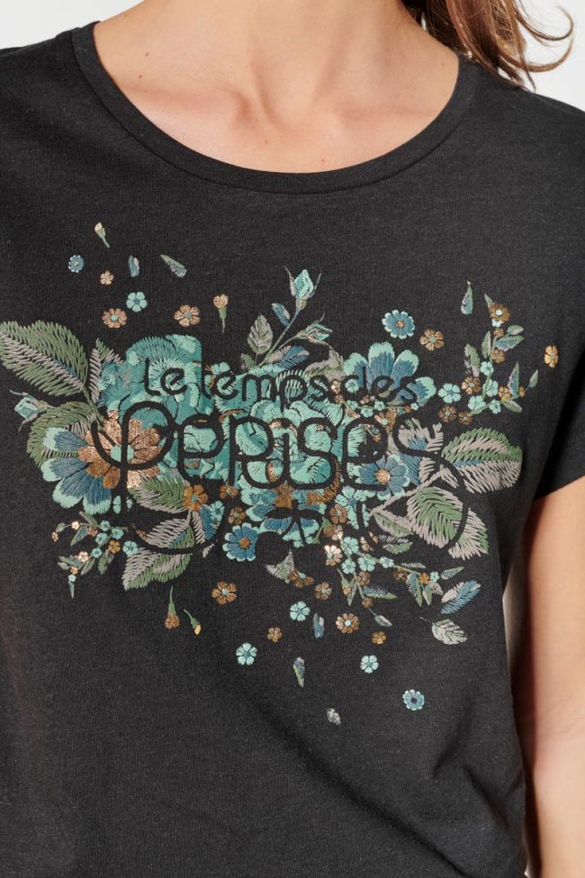 Printed black Frankie t-shirt