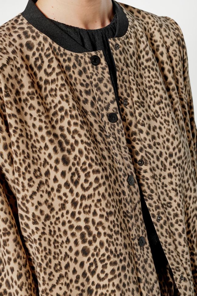 Leopard Ivanoe bomber jacket