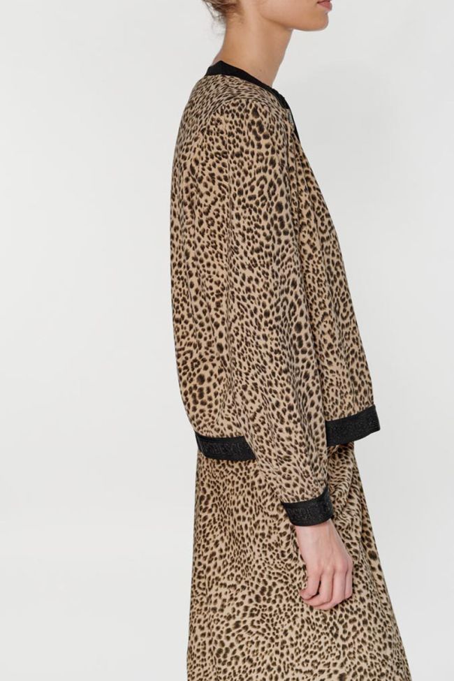 Leopard Ivanoe bomber jacket