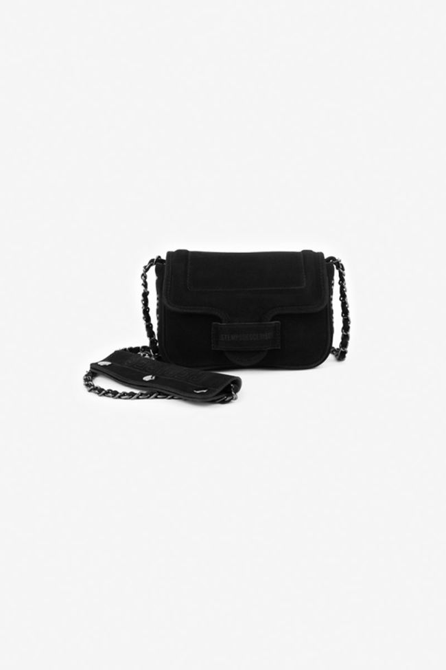 Black Klelia suede leather bag