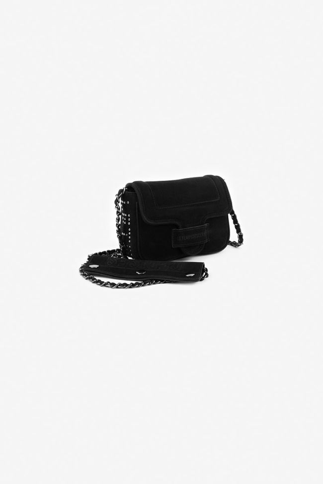 Black Klelia suede leather bag
