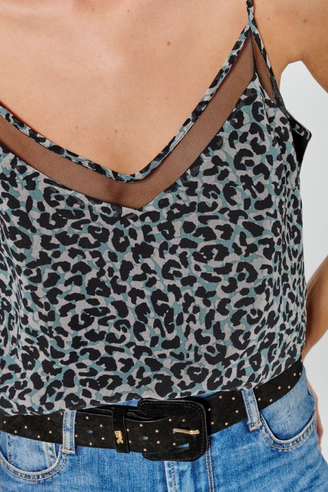 Blue leopard Kool camisole