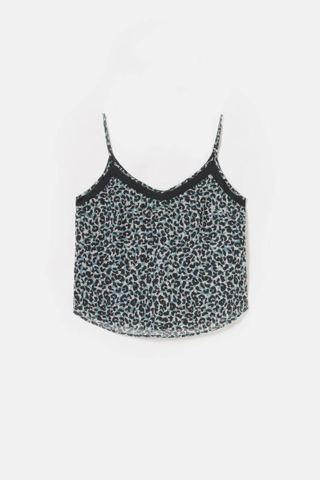 Blue leopard Kool camisole