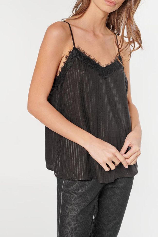 Black stripy Lilu camisole