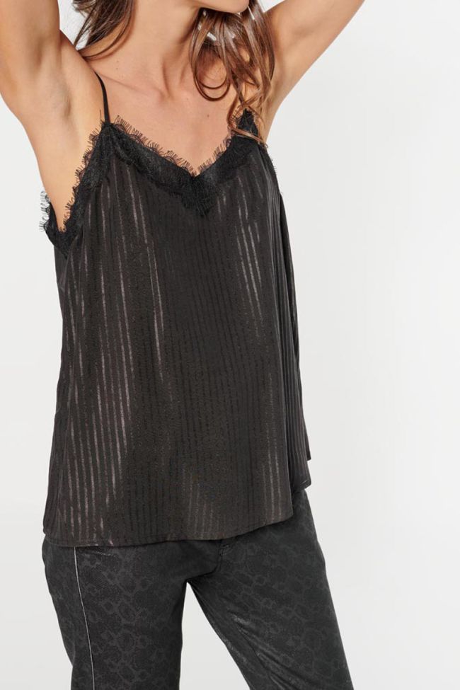 Black stripy Lilu camisole