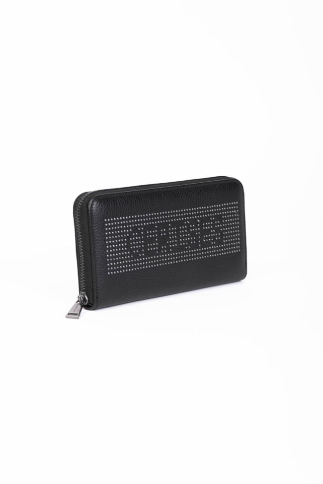 Black studded Loren wallet