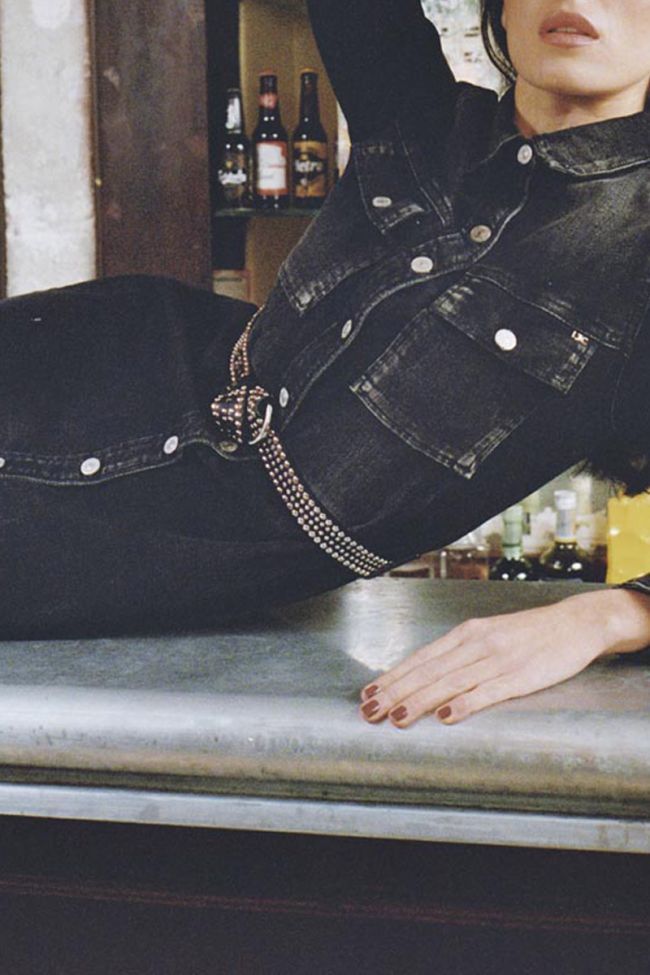 Black denim Nessi dress