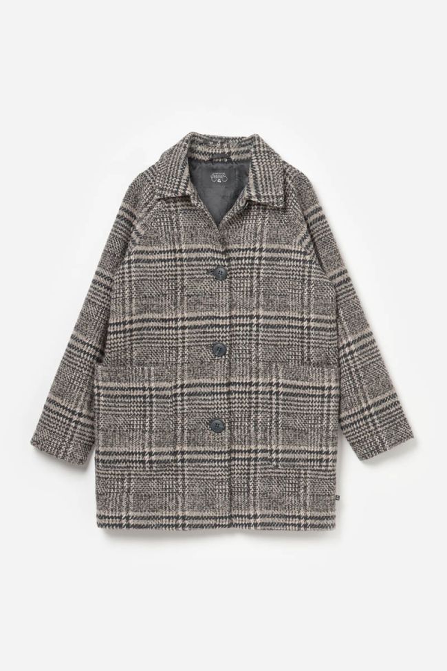Brown checked Darlengi coat