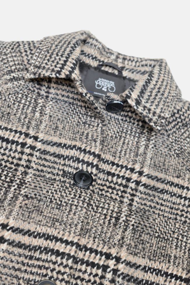 Brown checked Darlengi coat