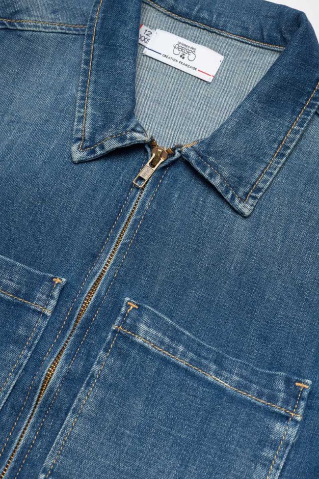 Blue denim Prats jumpsuit