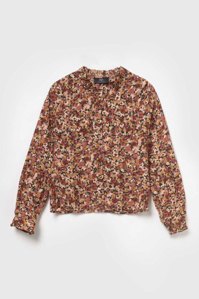 Old pink floral Rossgi blouse