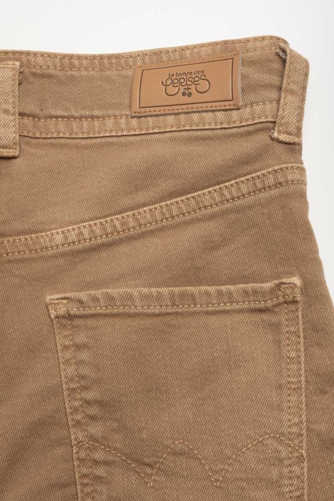 Straight-legged camel Sispo jeans