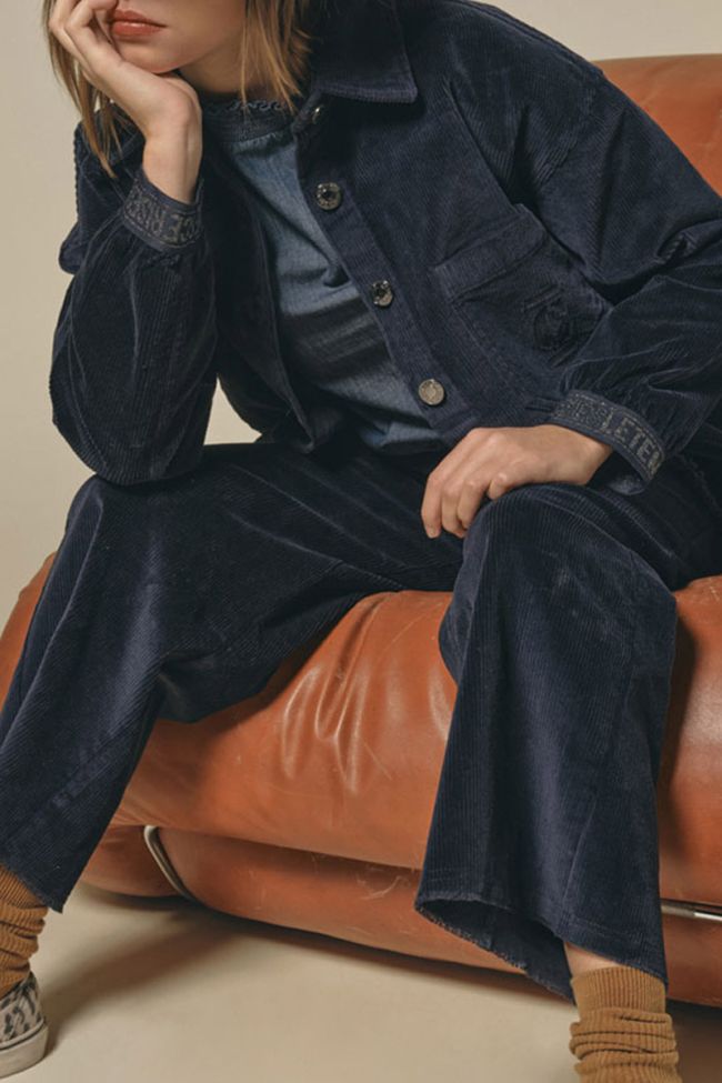 Navy blue corduroy Suttergi jacket