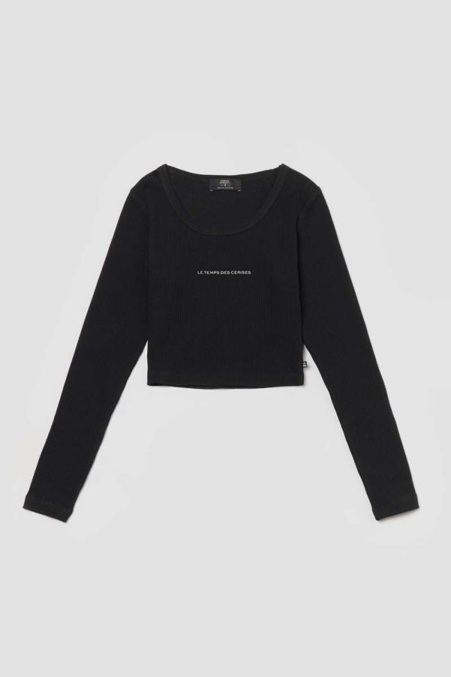 Black Virginia crop top