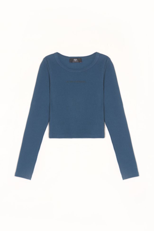 Virginia duck blue crop top