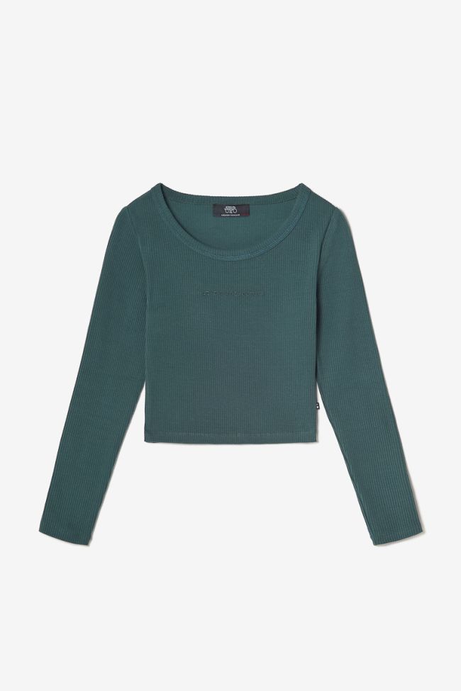 Bottle green Virginiagi crop top
