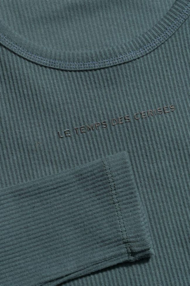 Bottle green Virginiagi crop top