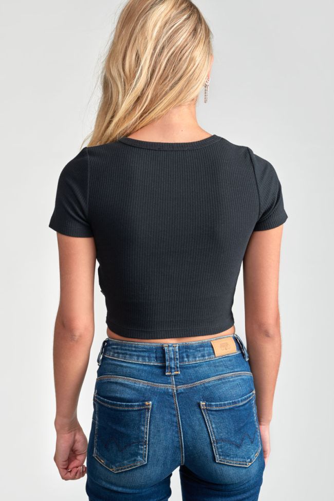 Black Yukongi crop top