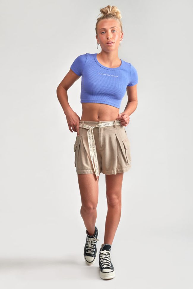 Lavender blue Yukongi crop top