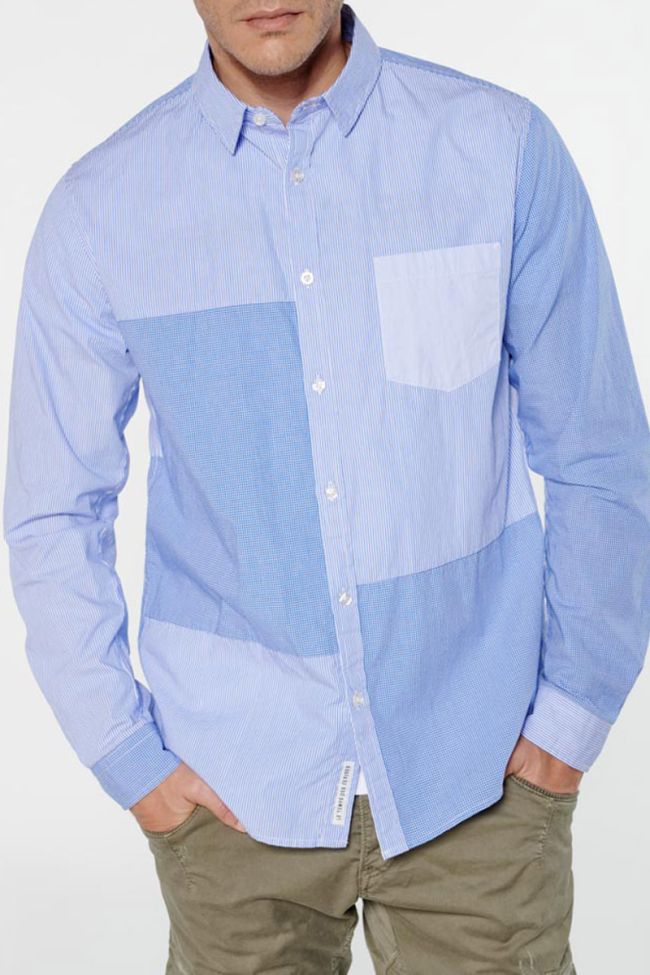 Blue stripy Diaz shirt