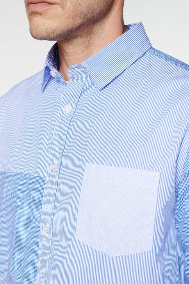 Blue stripy Diaz shirt