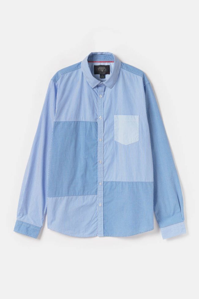 Blue stripy Diaz shirt