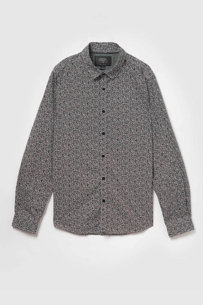 Black floral Navel shirt