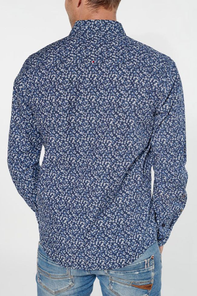 Floral navy blue Sobel shirt