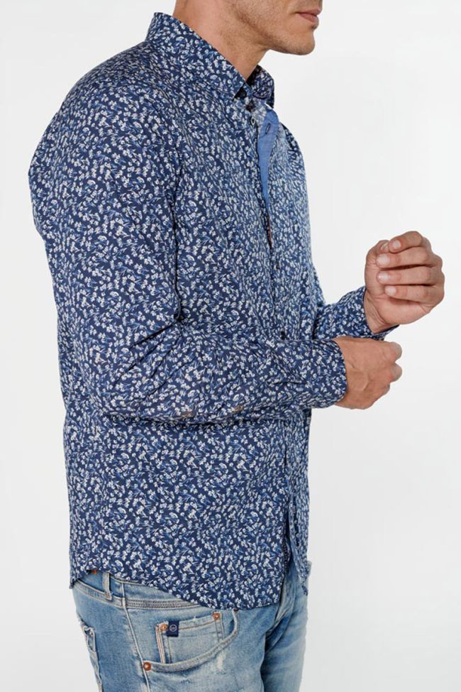 Floral navy blue Sobel shirt
