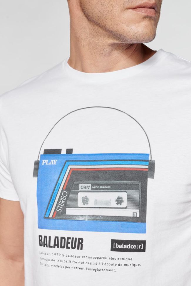 Printed white Trent t-shirt