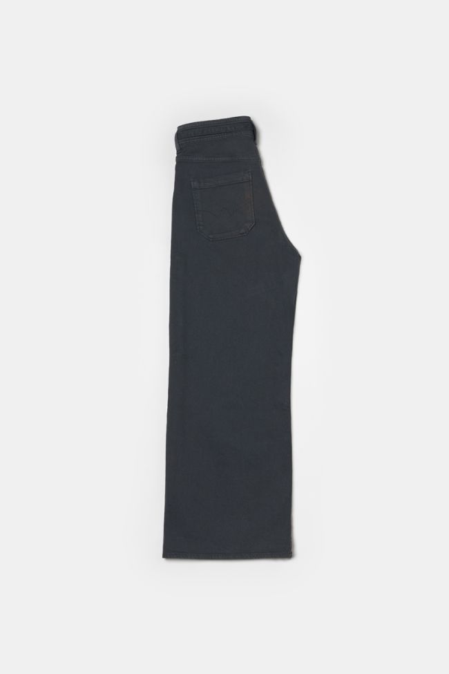 Charcoal grey straight-legged high-waisted Celou jeans