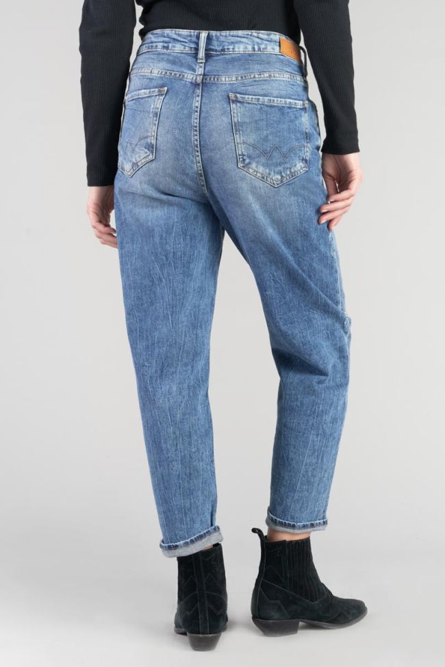 Jeans boyfit Cosy 7/8th destroy vintage blue N°4