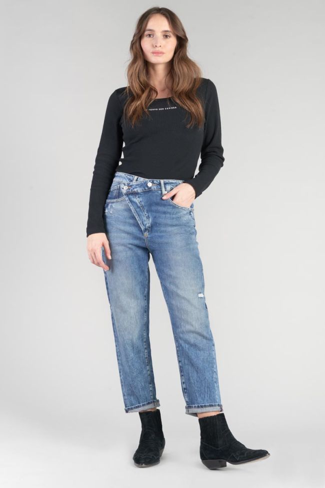 Jeans boyfit Cosy 7/8th destroy vintage blue N°4