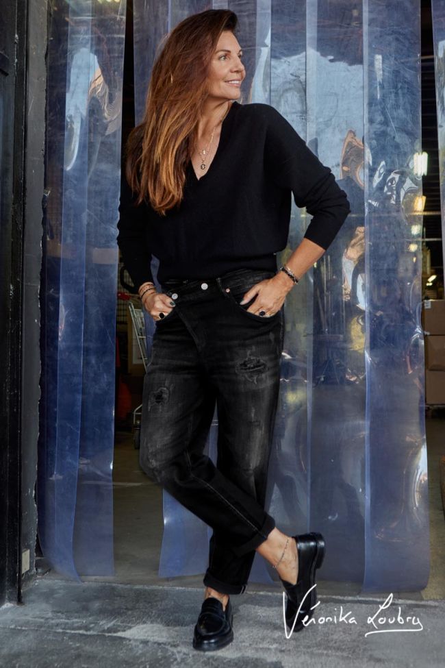 Mary boyfit destroy by Véronika Loubry jeans black N°1