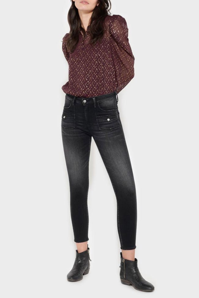 Fano pulp slim high waist 7/8th jeans black N°1