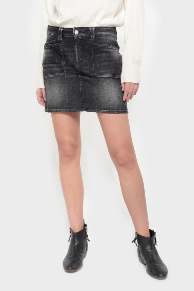 Black denim Palma skirt