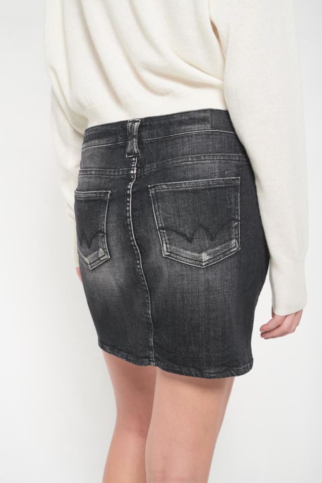 Black denim Palma skirt