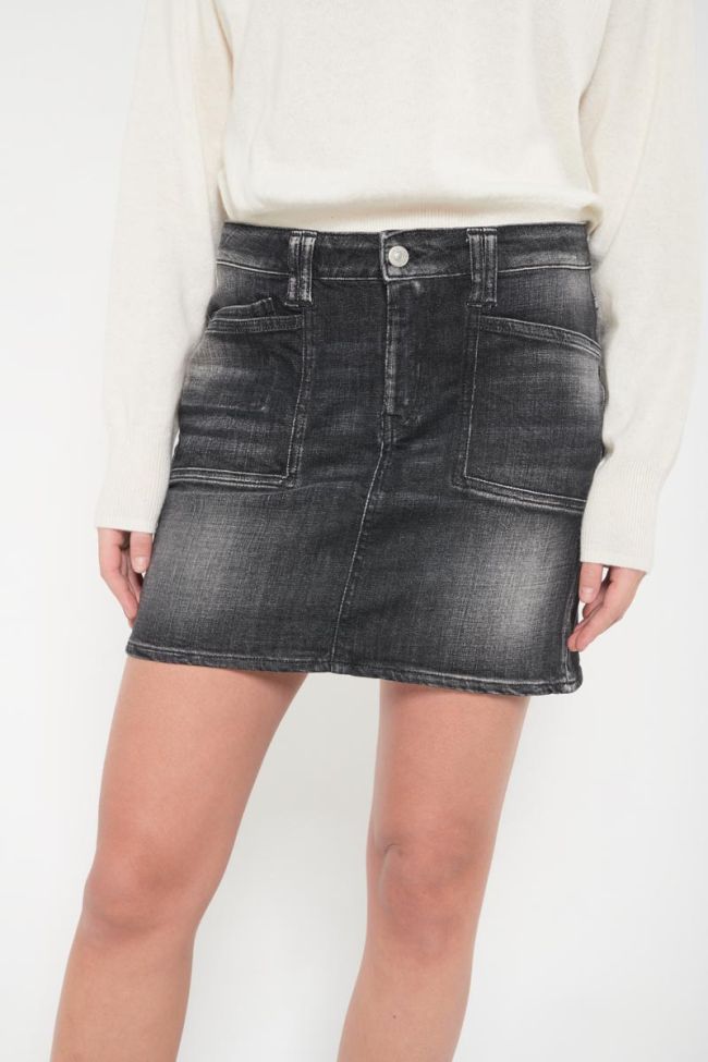 Black denim Palma skirt